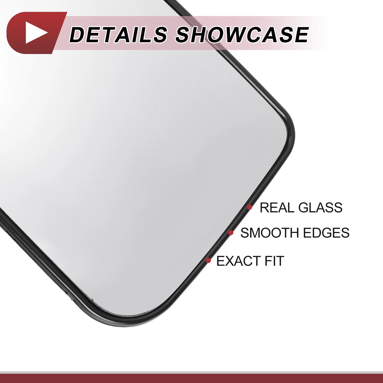 Left Driver Side Lower Mirror Glass Replacement for Ford F150 (2015–2023)