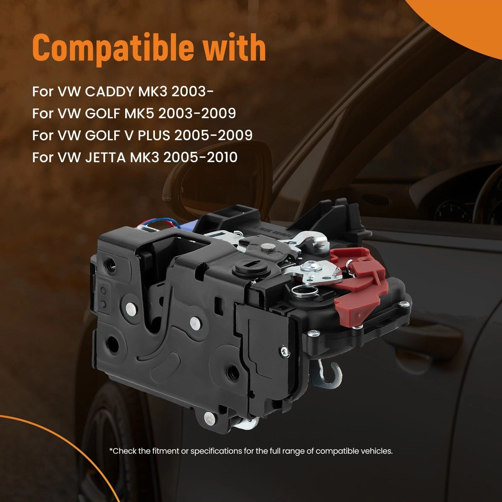Rear Right Door Lock Actuator for VW Phaeton (2002–2010)