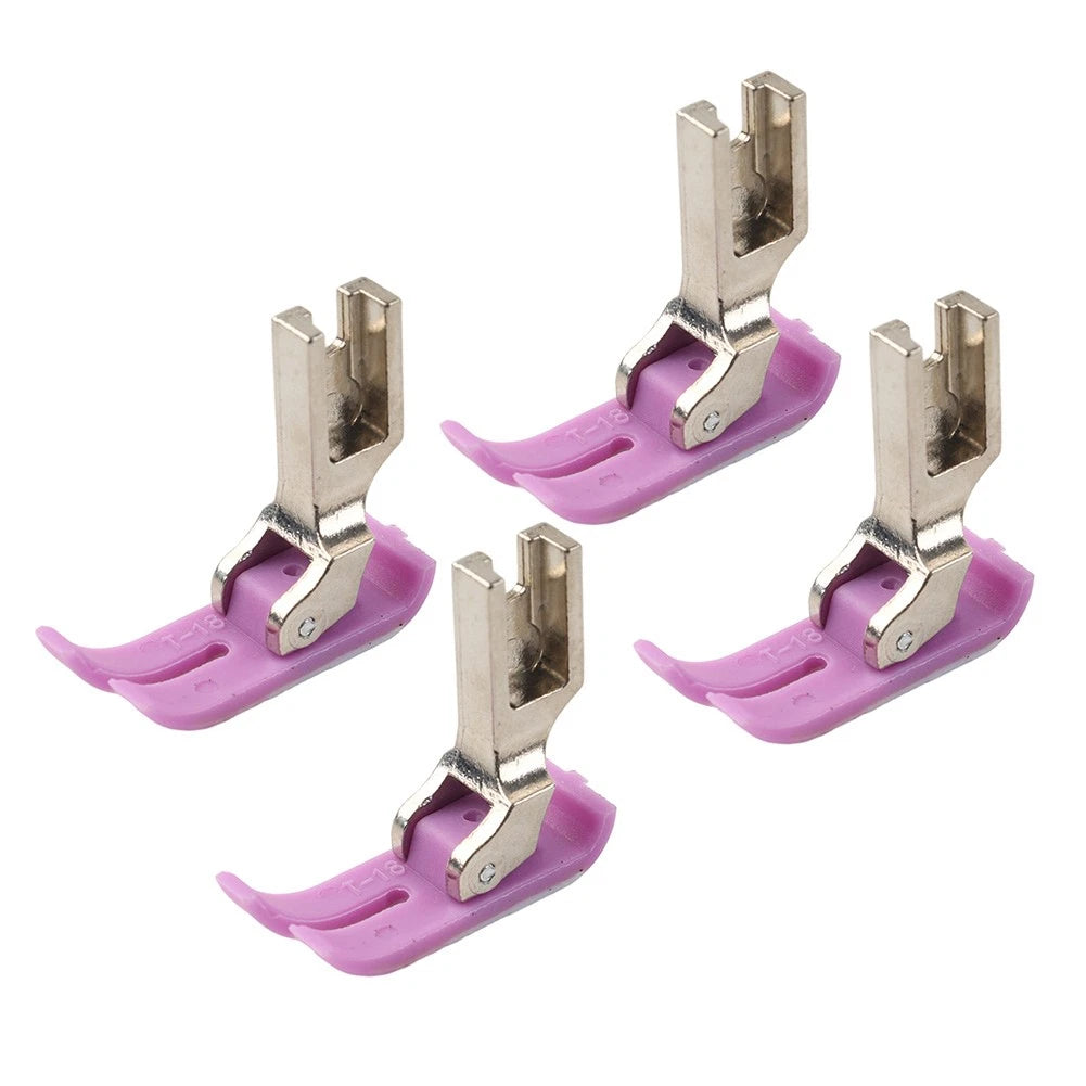 Set of 4 MT-18 Extra Thin Precise Presser Feet for Industrial Sewing Machine