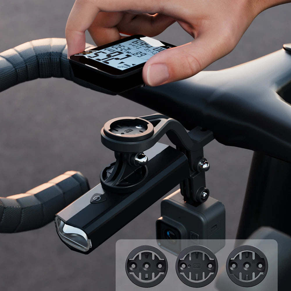Road Bike Computer Mount with 3 Adapter Bases for Garmin, Bryton, Wahoo