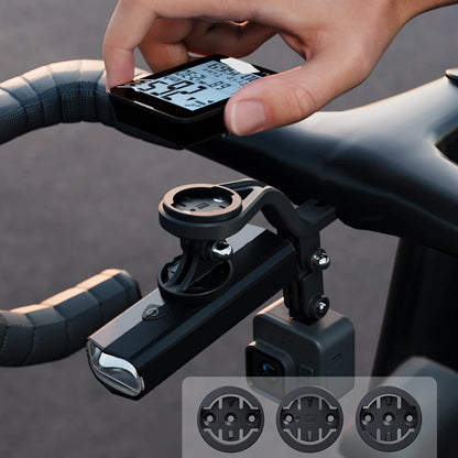 Road Bike Computer Mount with 3 Adapter Bases for Garmin, Bryton, Wahoo