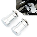1 Pair Chrome CNC Aluminum Motorcycle Mirror Hole Caps