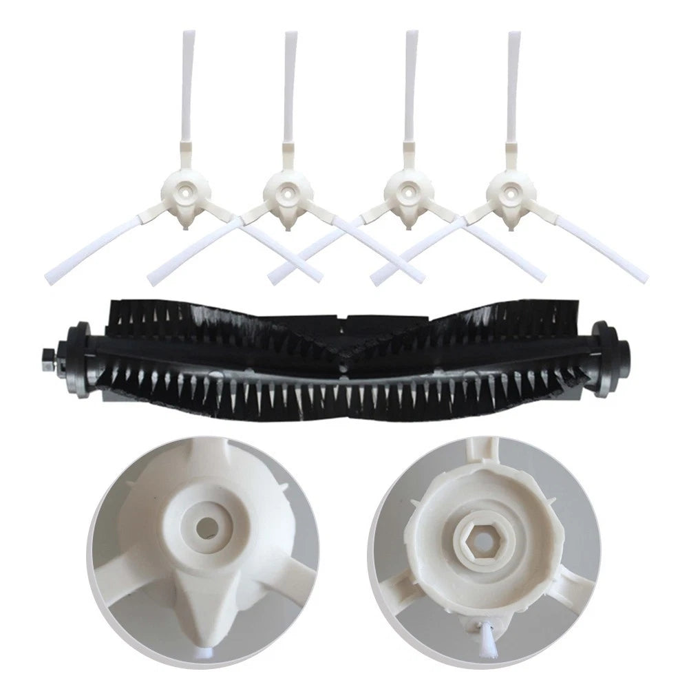 Main Brush and Side Brushes Kit for Bobsweep Bob