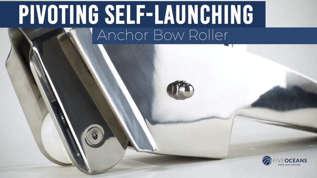 Hinged Double Bow Roller with Delrin Rollers for 23-Inch Boats (FO4185)