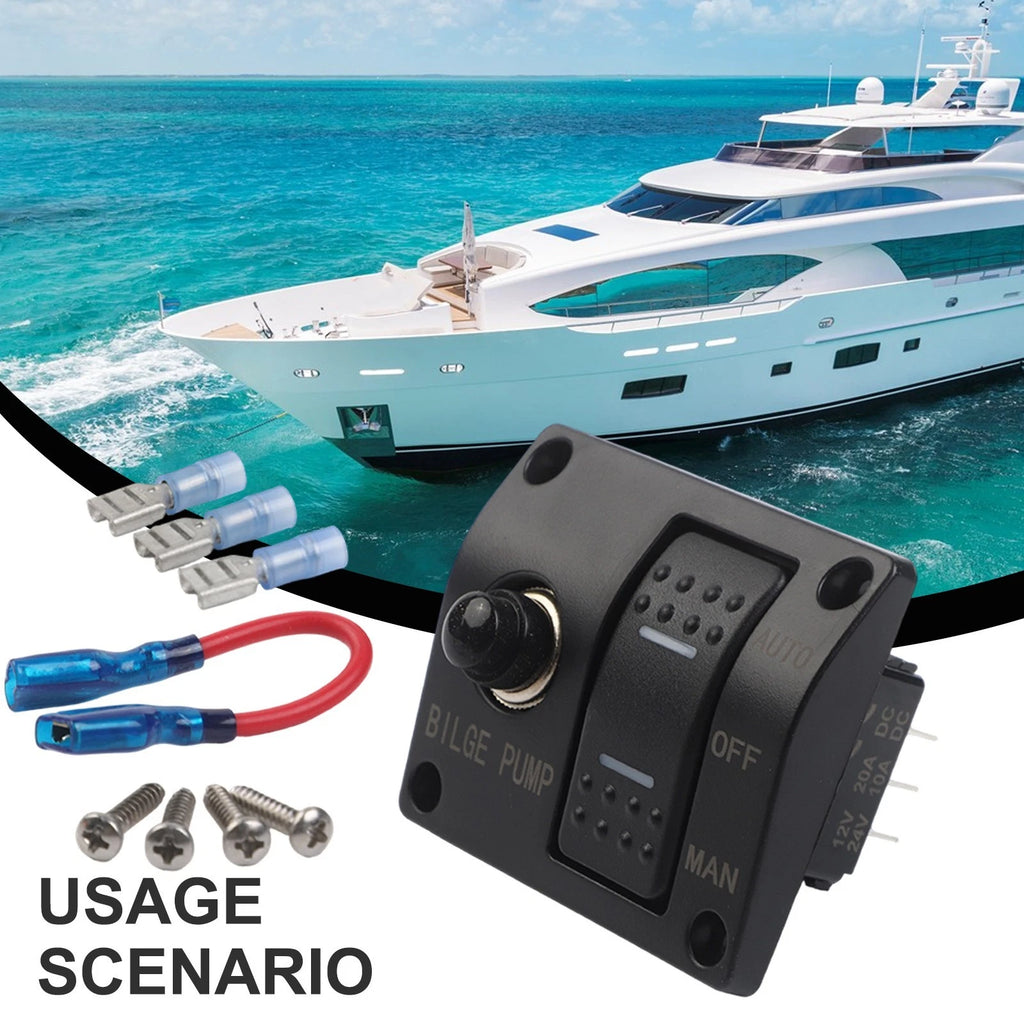 3 Way Bilge Pumps Control Panel for Convenient Water Management