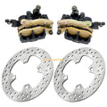 Front Brake Calipers & Rotor Disc for Kawasaki Brute Force 650 750 (2003–2023)