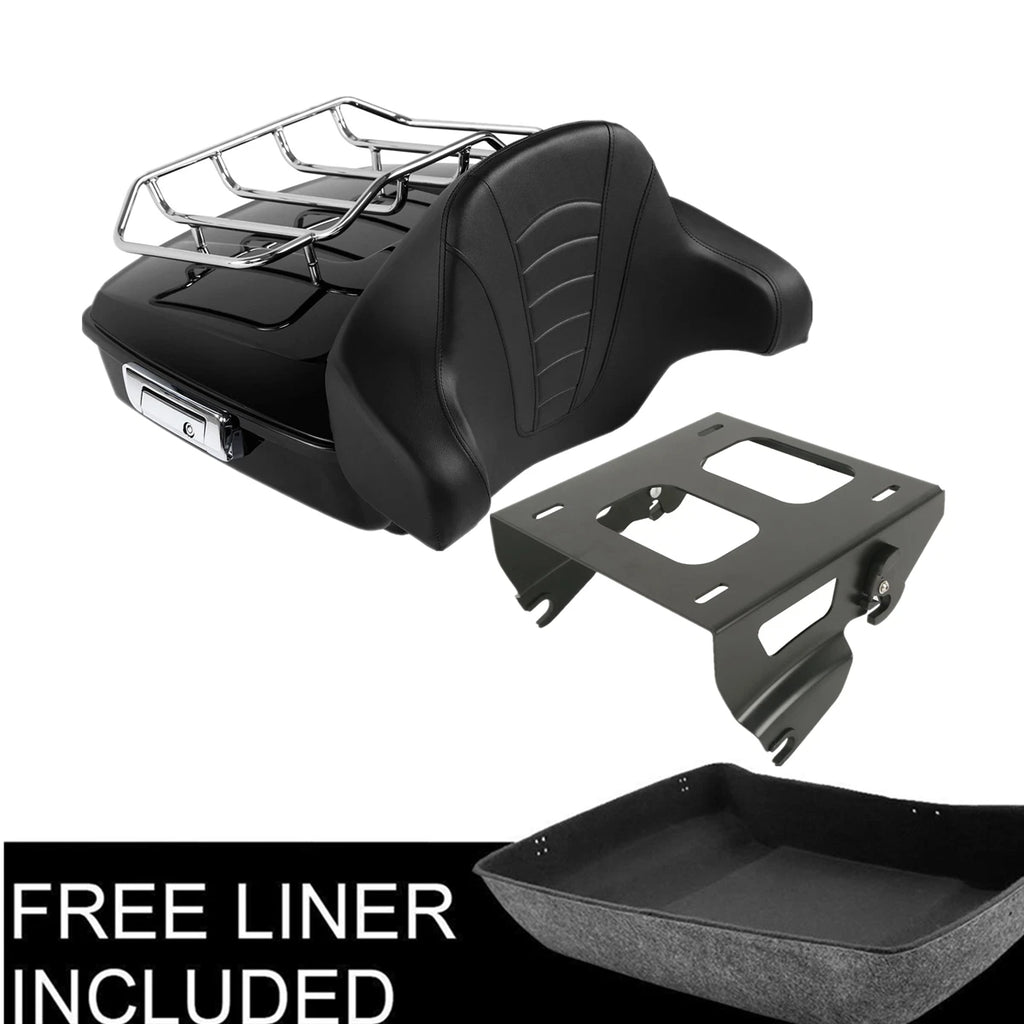 Chopped Trunk Pad Rack for Harley Touring Glide (2014–2026)