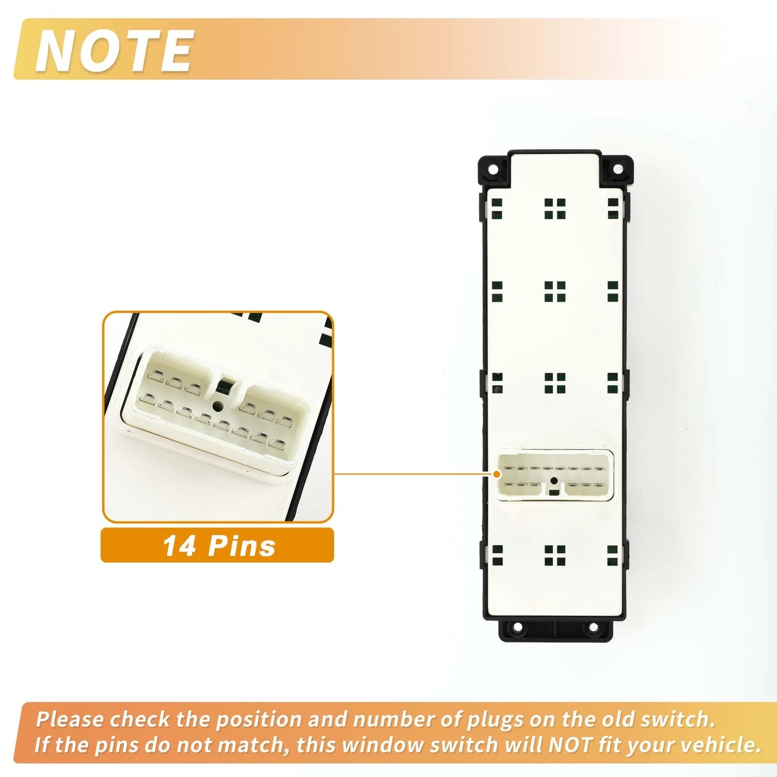 Front Right Power Window Switch for Hyundai i20 (2008–2013) No. 935701J100