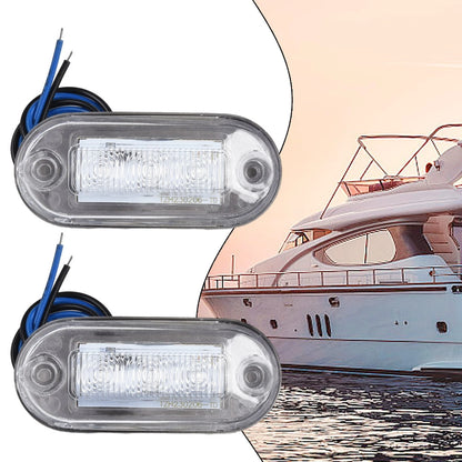 Practical Marker Light for Boat Marine (12V) - Waterproof, Chrome