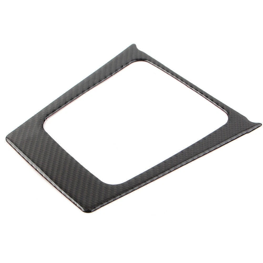 Carbon Fiber Black Car Gear Shift Panel Frame Trim For Subaru Forester 2013-2018