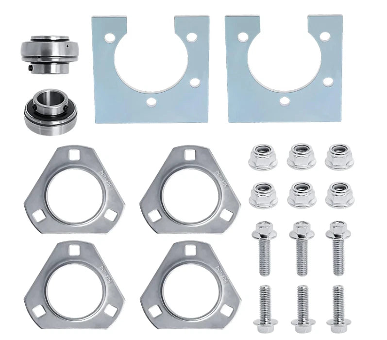 1" Go-Kart Live Axle Bearing Kit (3-Hole) for Go Kart Mini Bike