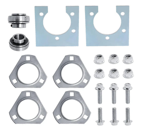 1" Go-Kart Live Axle Bearing Kit (3-Hole) for Go Kart Mini Bike