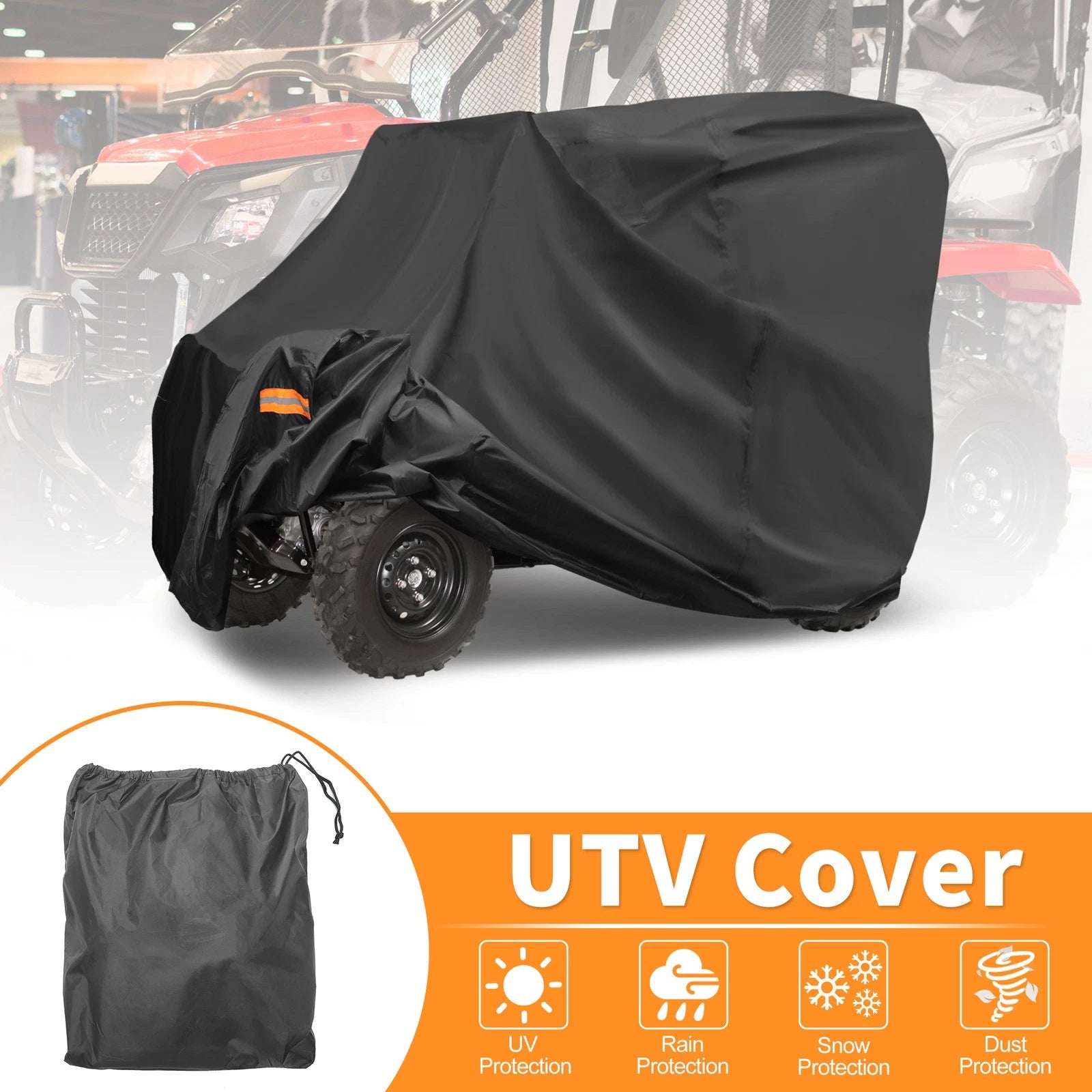 Waterproof UTV Side by Side Cover for Honda Pioneer 700 Black (2014–2018)