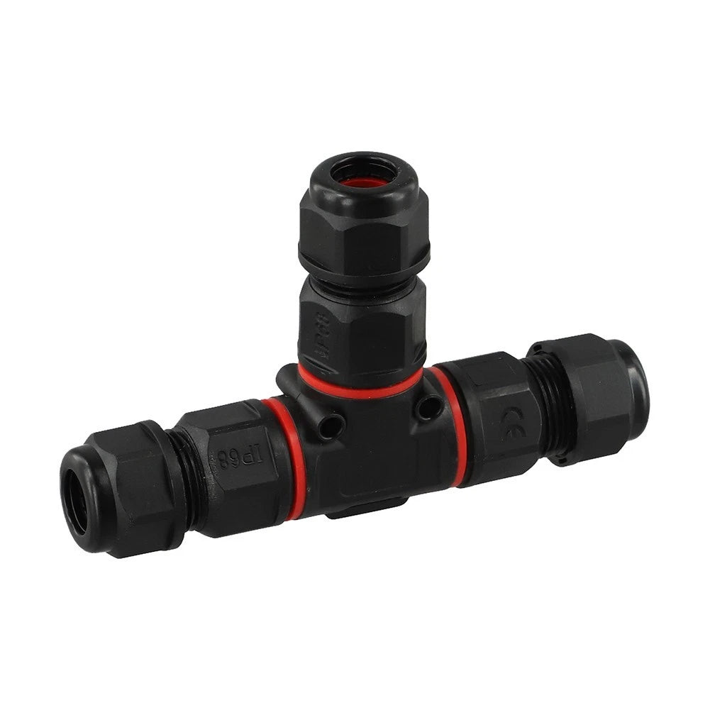 5-Pack IP68 Rated T-Shape Connectors for Automotive Applications