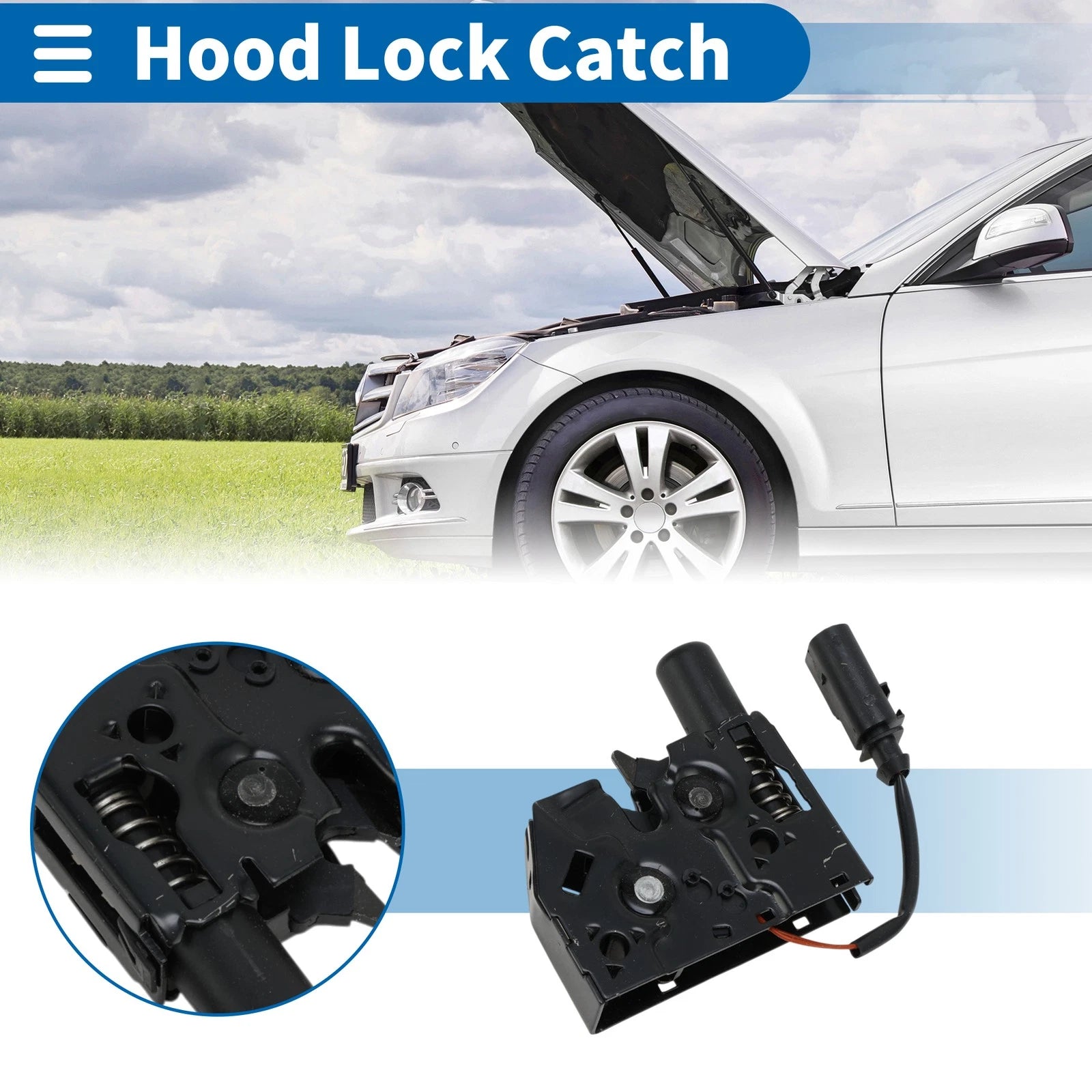 Hood Latch Assembly for Audi A3 (2015–2020)