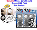 2 Pack Carburetor Rebuild Kit for SeaDoo SBN Super BN