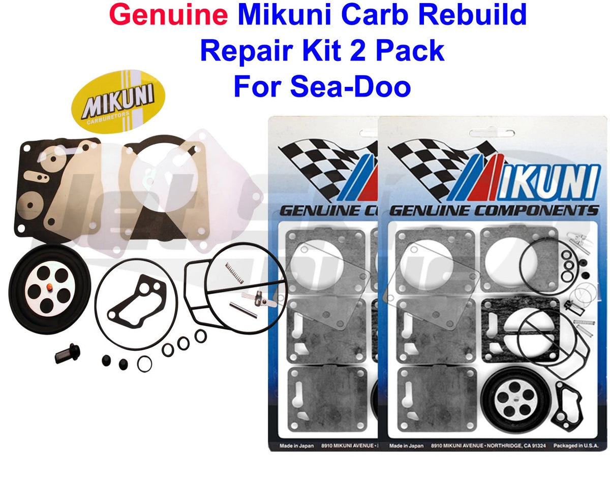 2 Pack Carburetor Rebuild Kit for SeaDoo SBN Super BN