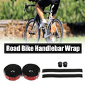 Bike Handlebar Tape with End Plugs Replacement for Road Bike (Black)
