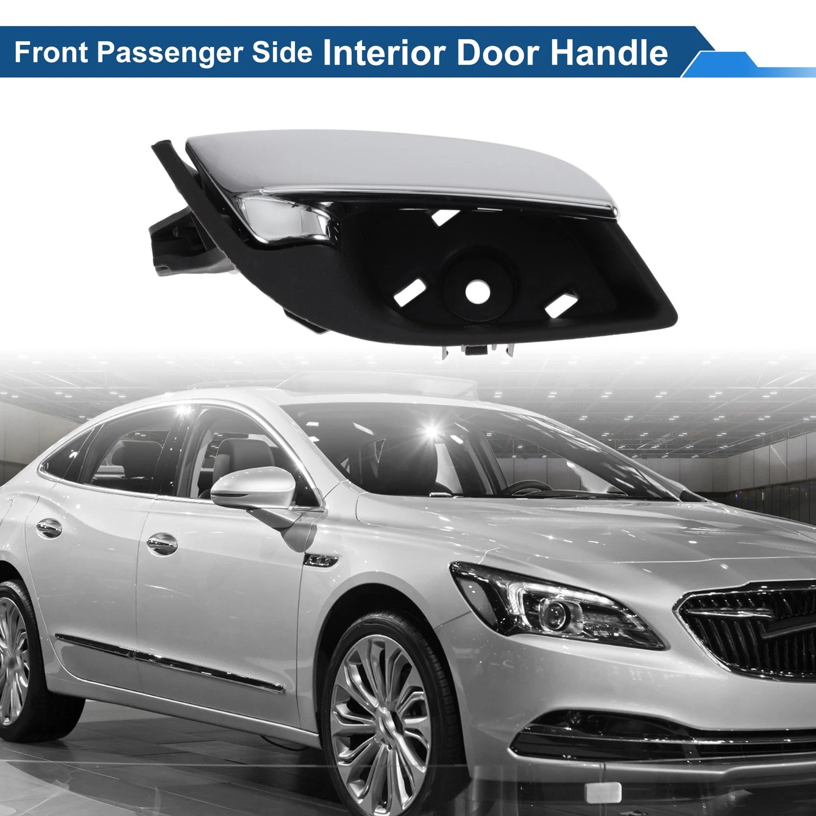 Front Driver Side Interior Door Handle for Buick Lacrosse (2009–2014) Black Chrome