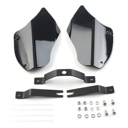 2x Saddle Shields Heat Deflector Fit For Harley Softail Fatboy FLSTF 2000-2017
