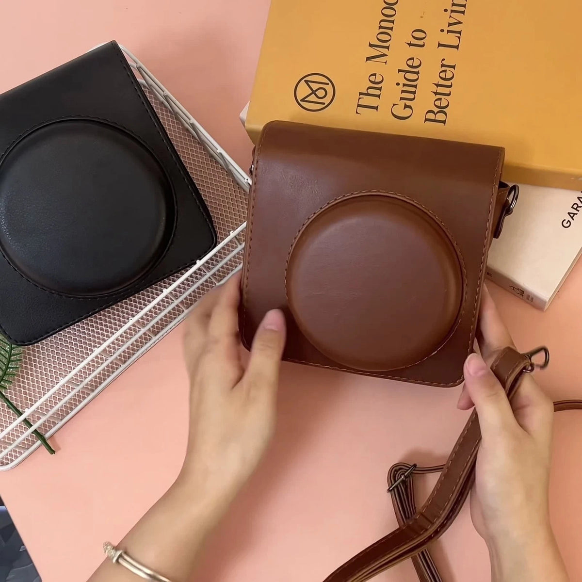 Leather Camera Bag for Instax SQ1 (2020–2023)