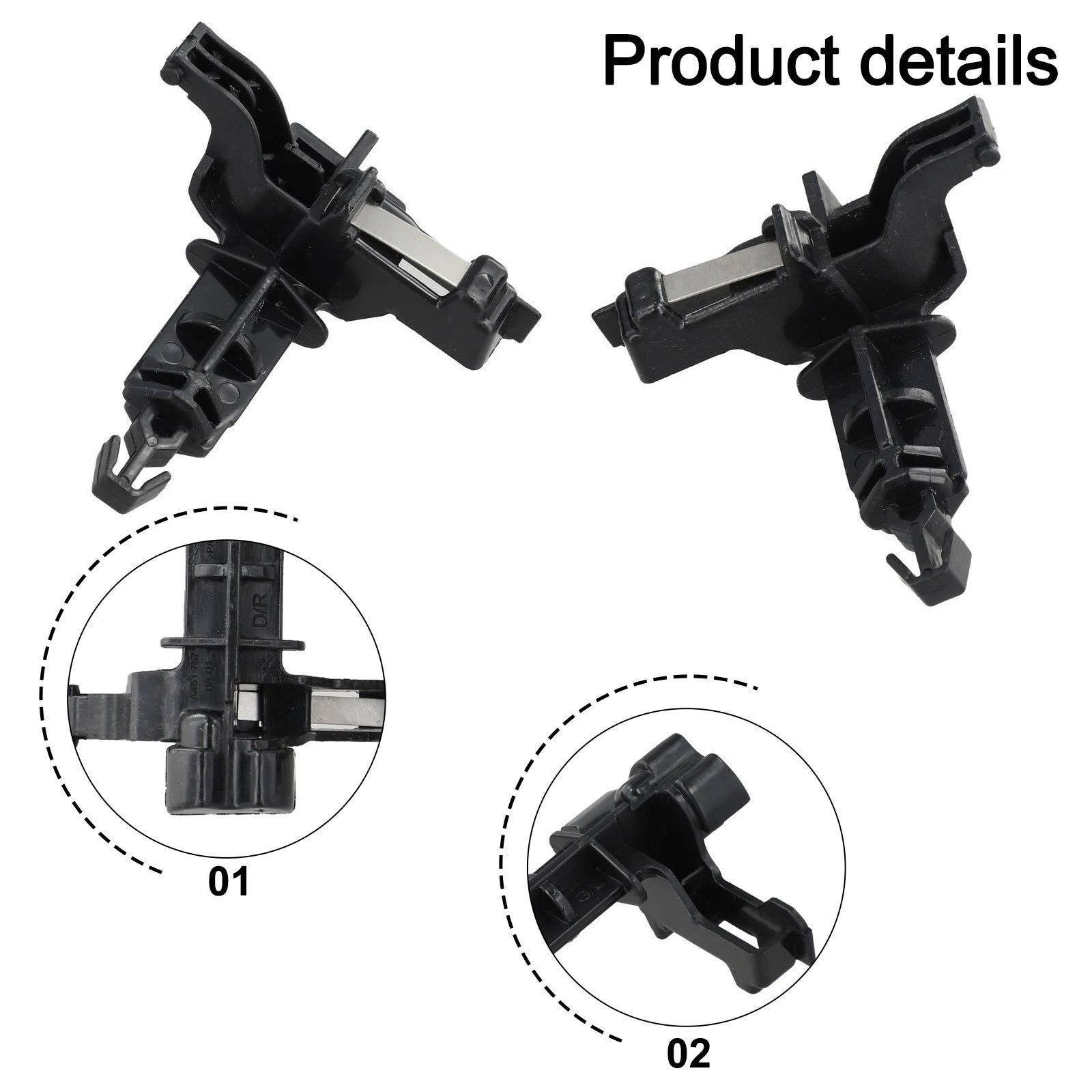 Bottom Latch Locking Mechanism Pair for Smart For Two 451 (2007–2014)