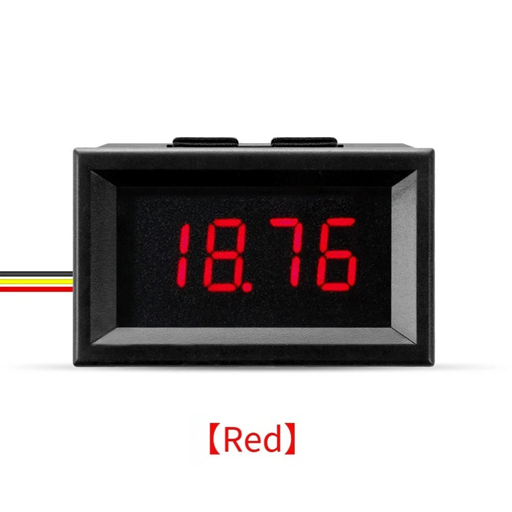 3 Wire Digital Voltmeter DC 036 Inch 4 Digit LED Voltage Tester for