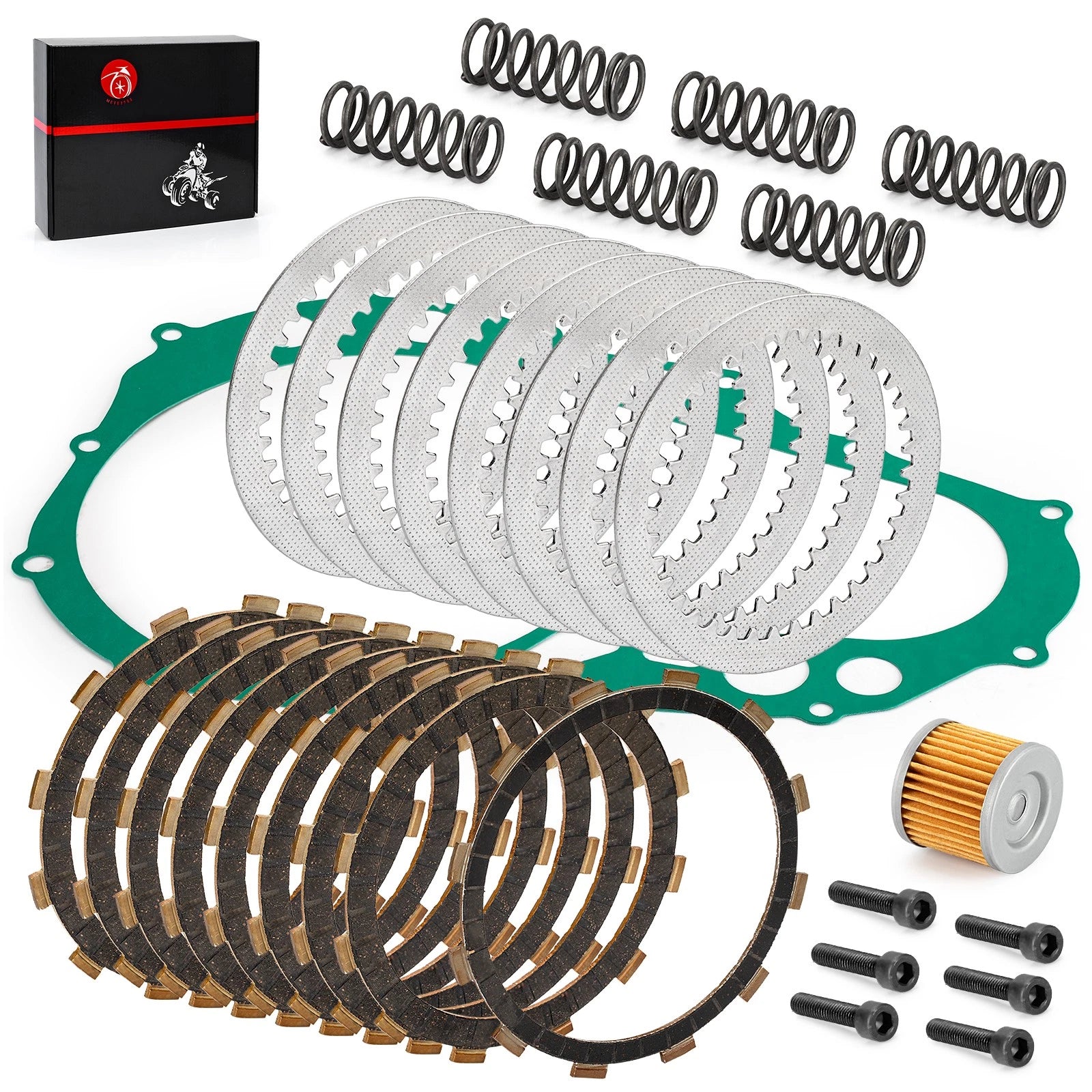 Clutch Kit Set of 4 Heavy Duty Springs & Gasket for Suzuki QuadSport LTZ400 (2003–2008)