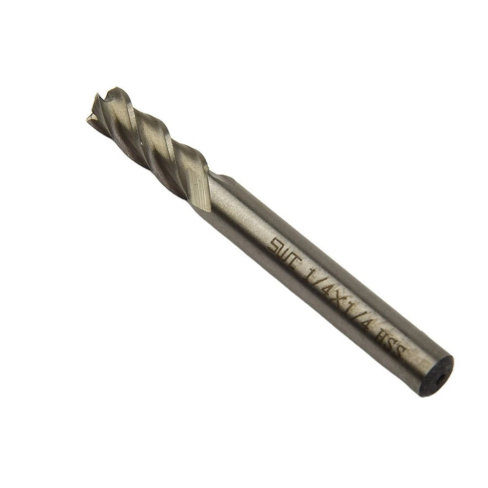 5pcs End Mill Cutter Set for Metalwork (Straight Shank 1/4" x 1/4")