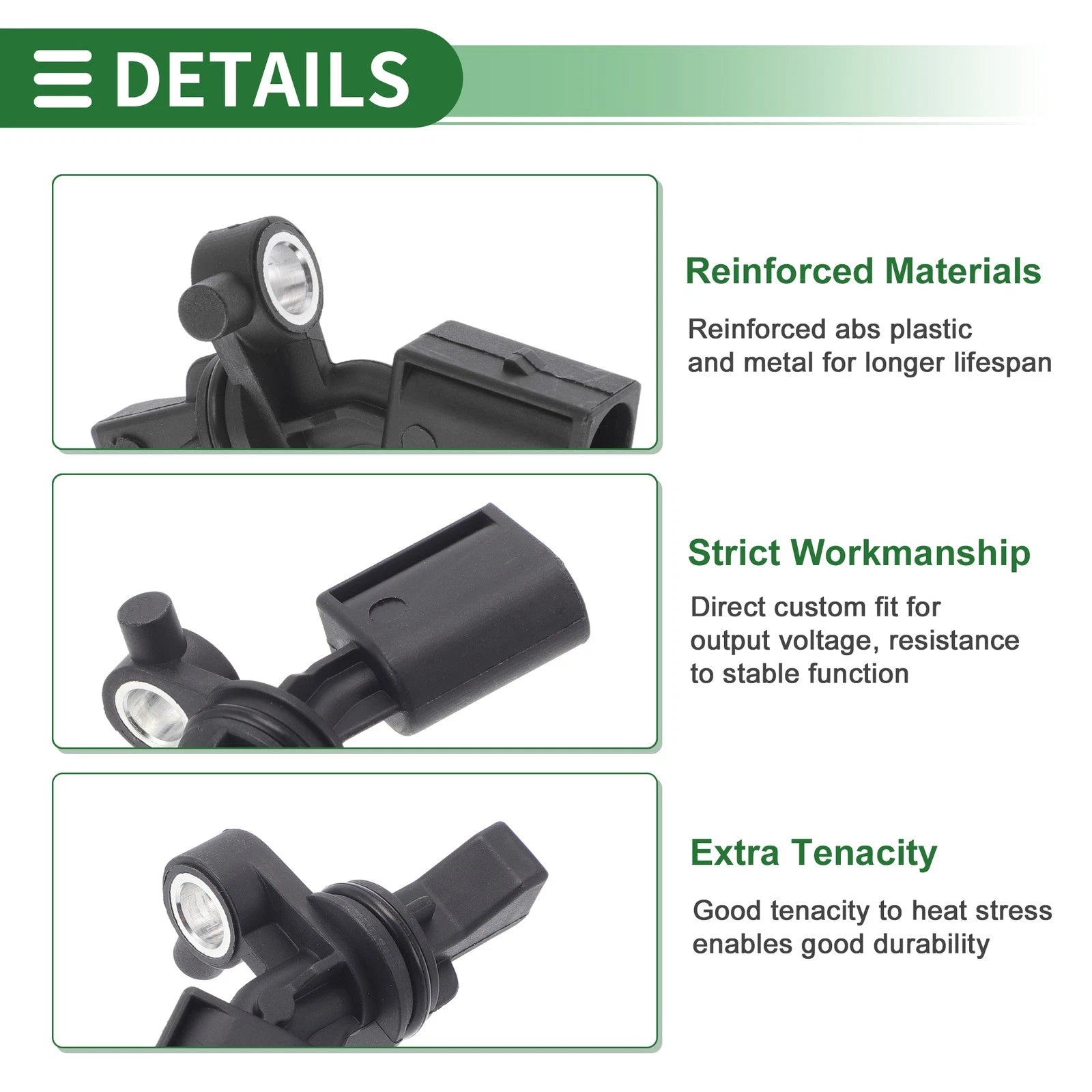 ABS Wheel Speed Sensor Replacement for Volkswagen Amarok (2010–2021) Left Rear