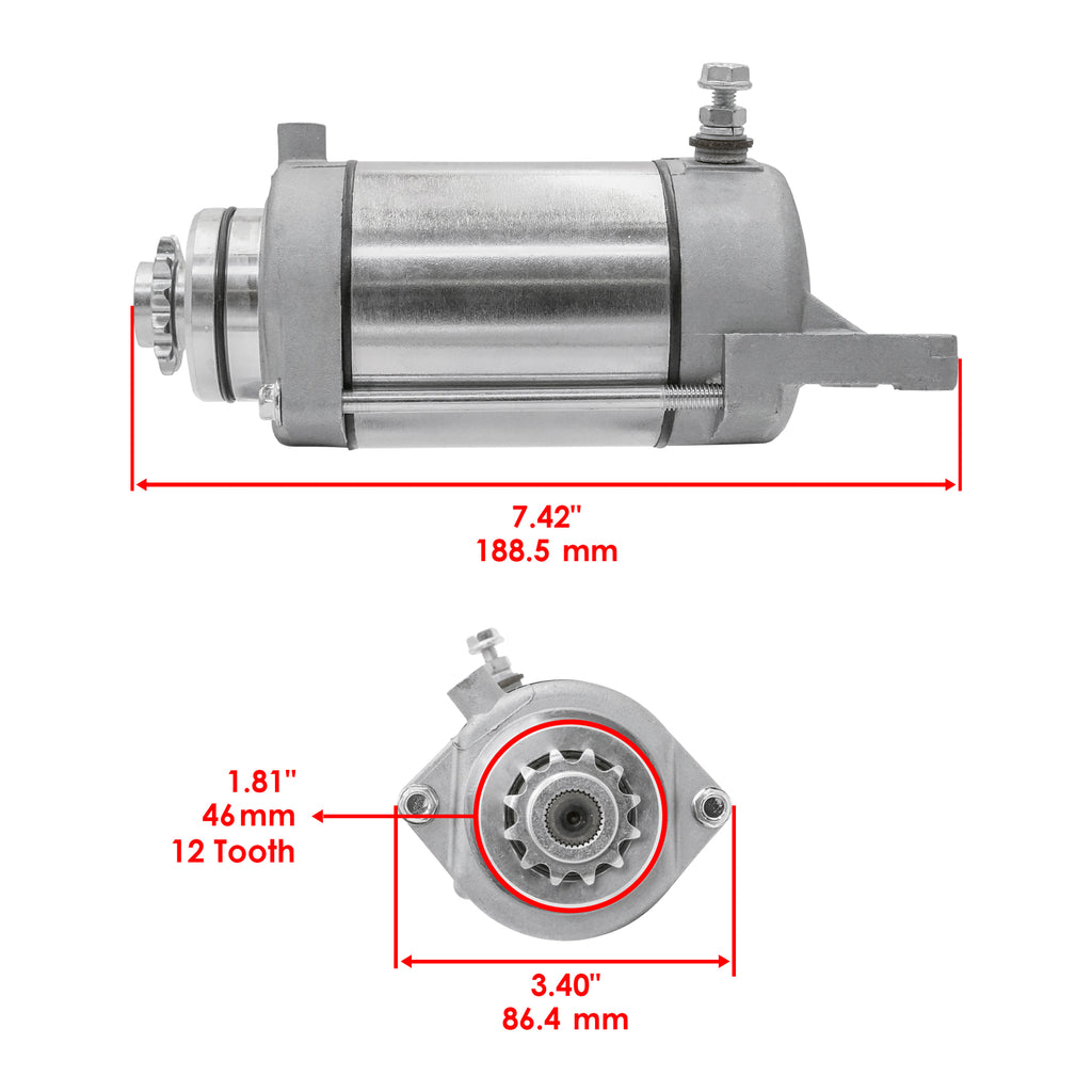 Caltric Replacement Starter for Kawasaki Mule 610 4x4 (2010–2019)