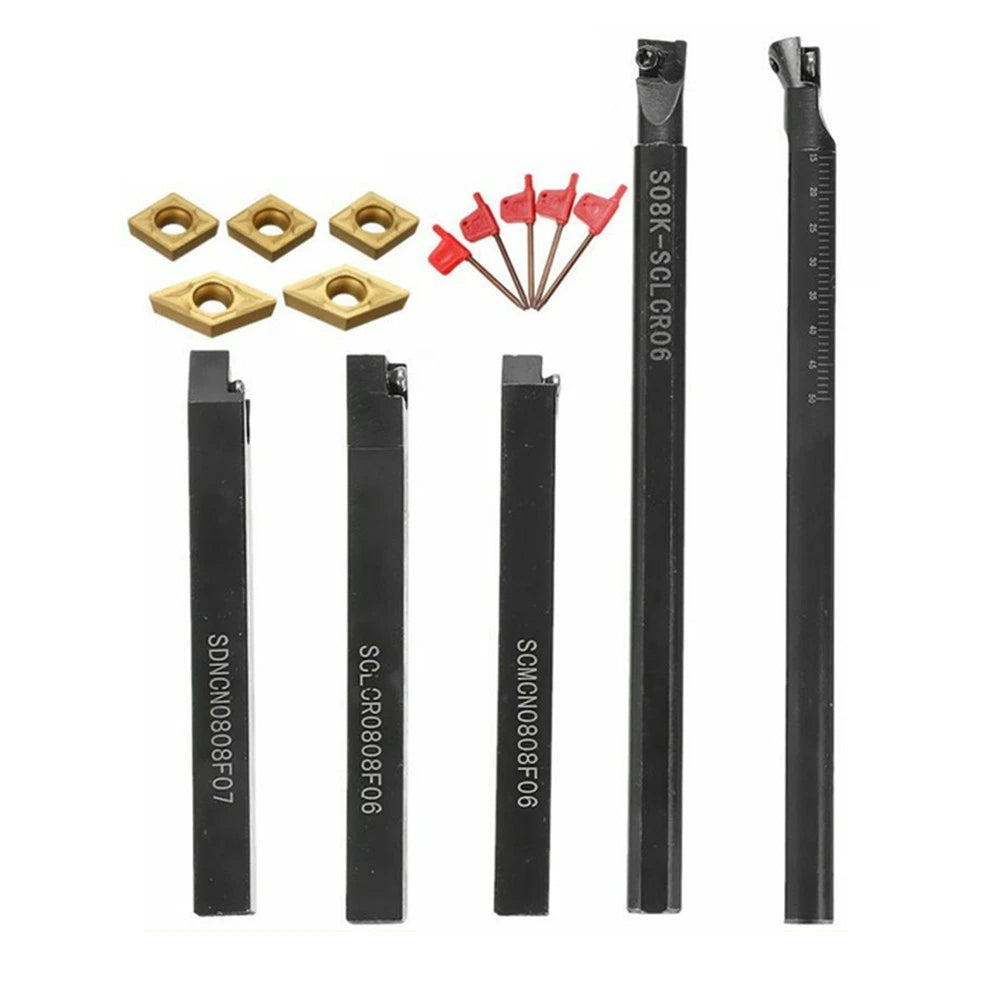 5pcs Indexable Turning Tool Holders for Enhanced Performance