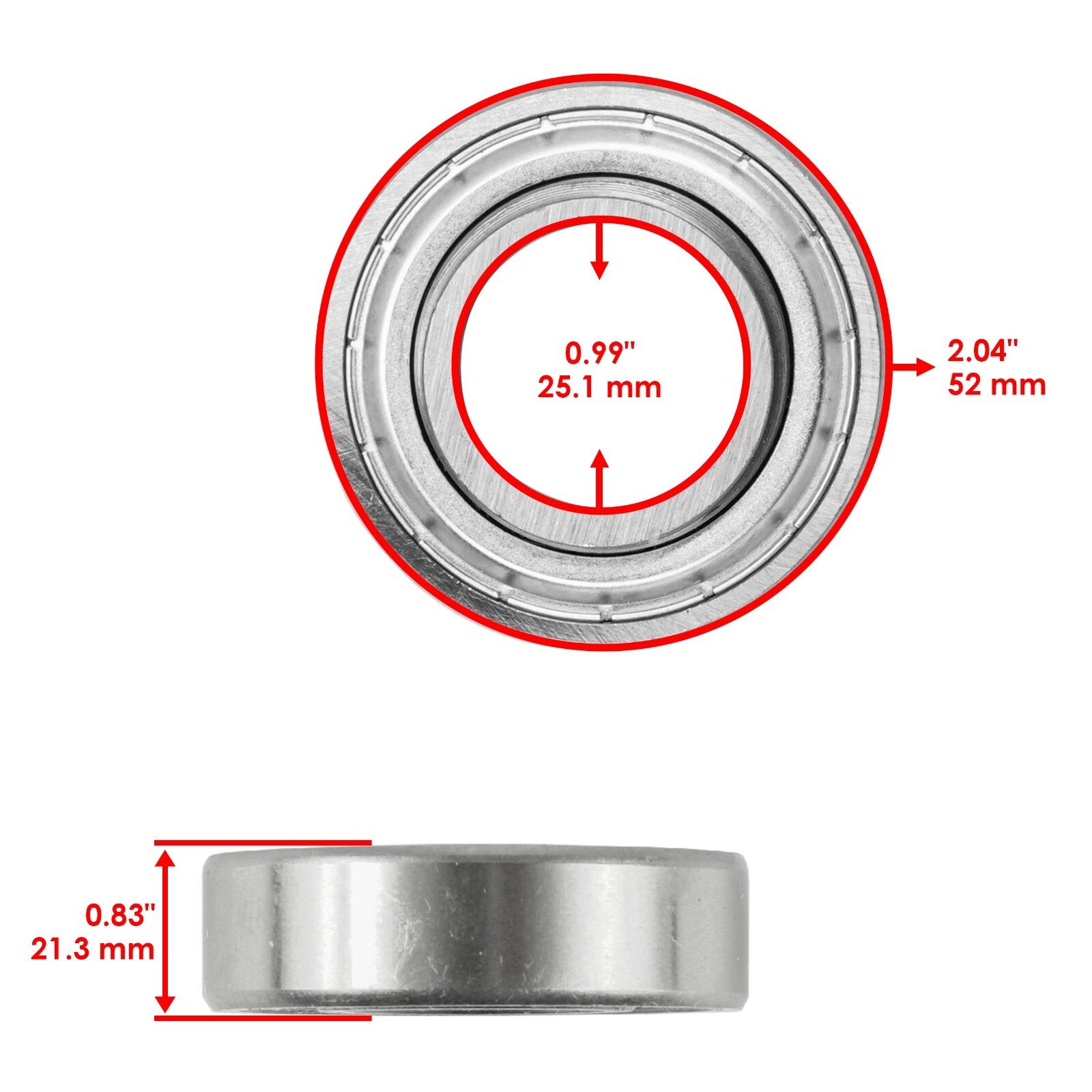 Front Fork Caster Bearing Replacement for Bad Boy Stand-On 2014 (2014–2014)