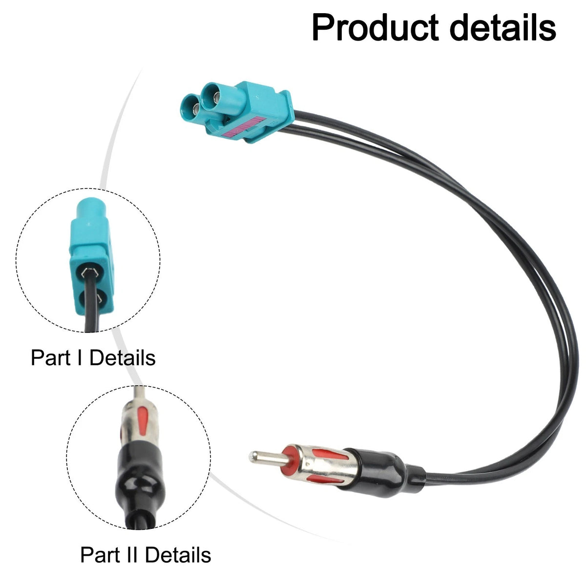 Antenna Adapter for BMW and Ford Radio Systems (30 cm)