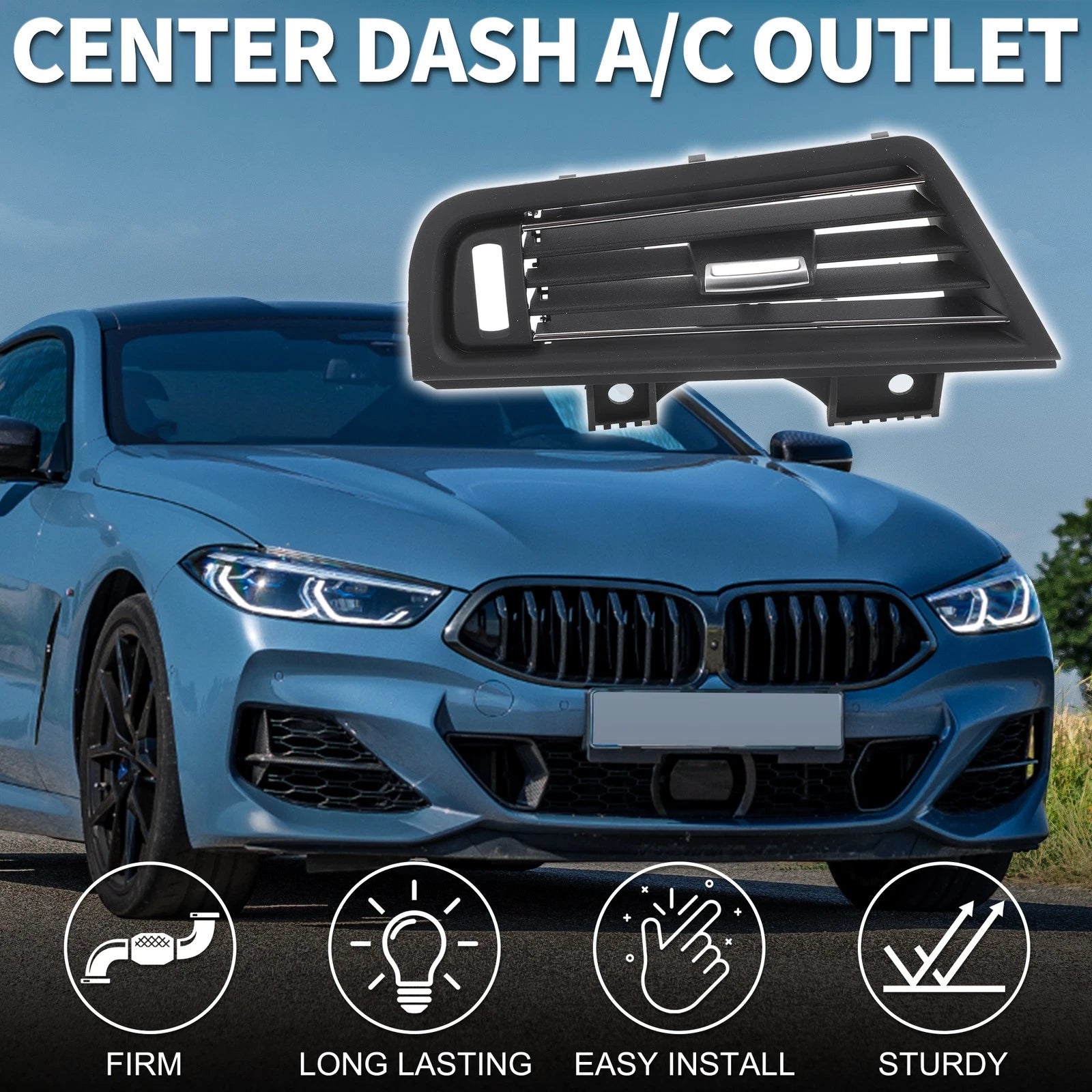 Center Dash A/C Outlet Front Left for BMW 5 Series F10 (2011–2017)