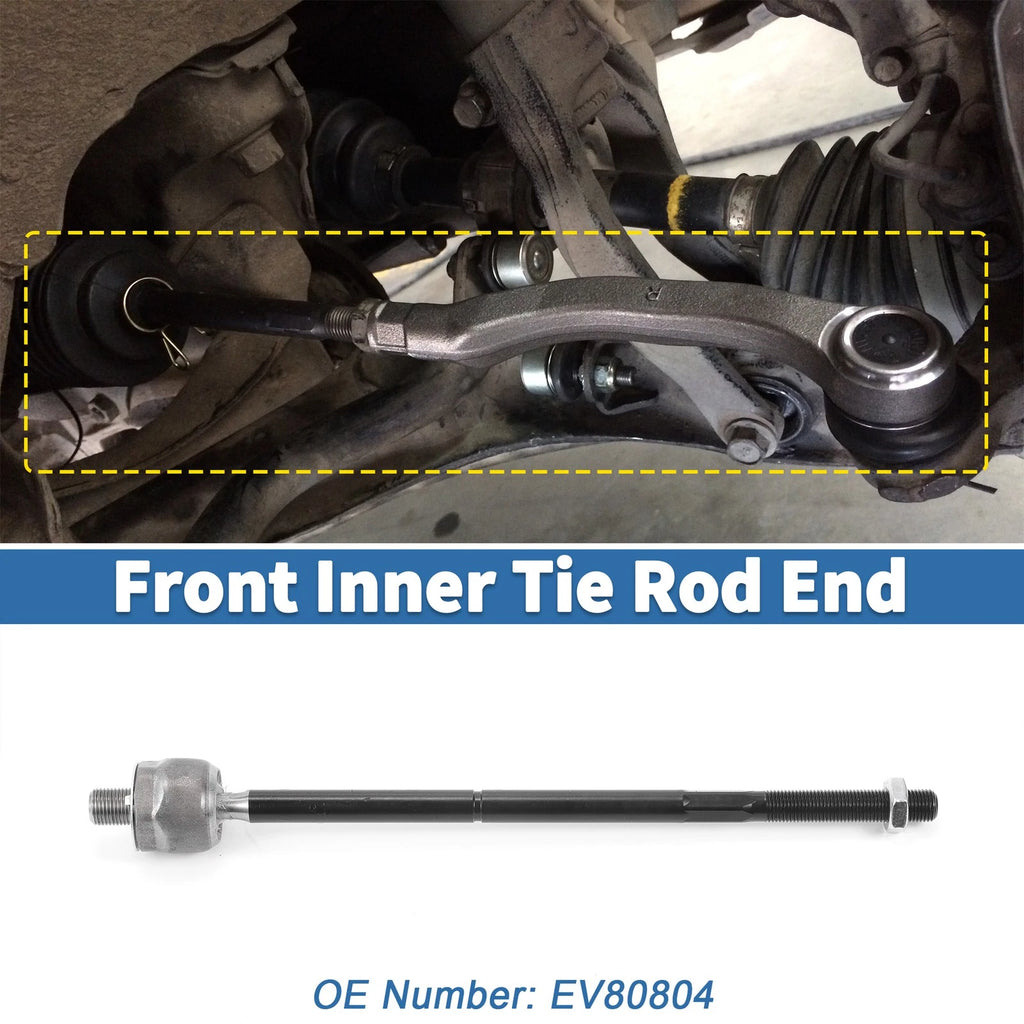 2pc Front Inner Tie Rod End Links Replacement for Ford Mustang (2005–2010)