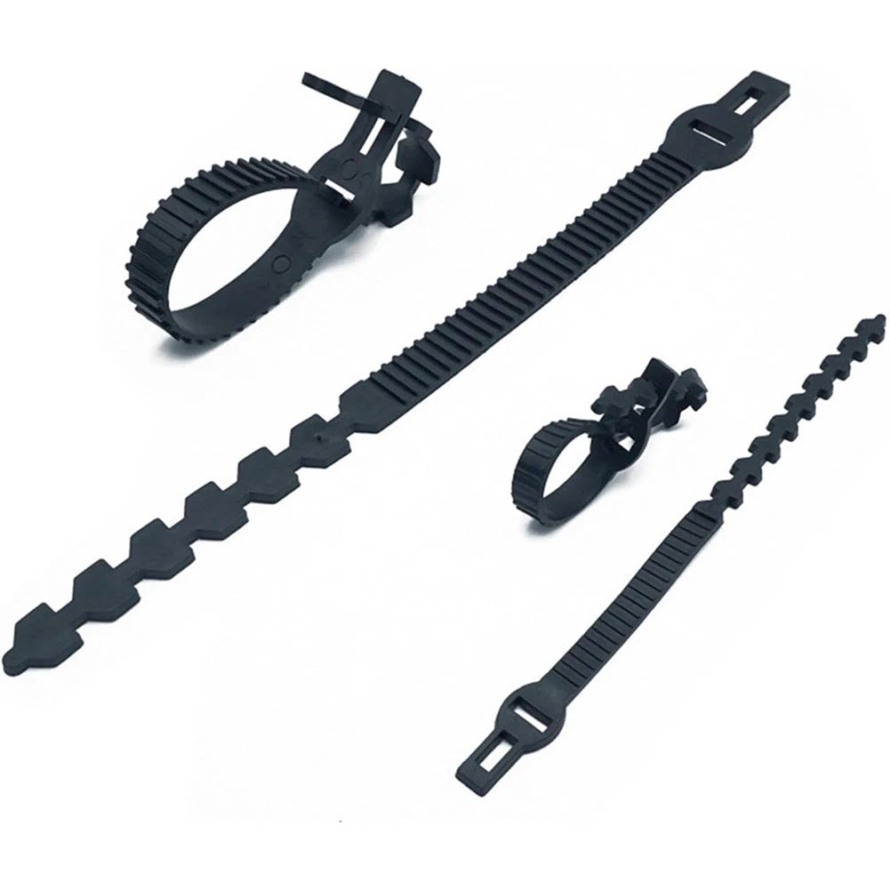Set of 10 Adjustable Rubber Plant Ties for Garden Tree Support