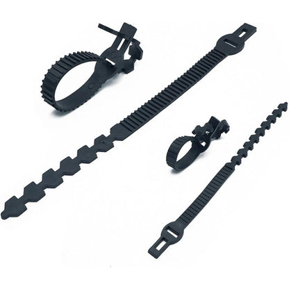 Set of 10 Adjustable Rubber Plant Ties for Garden Tree Support