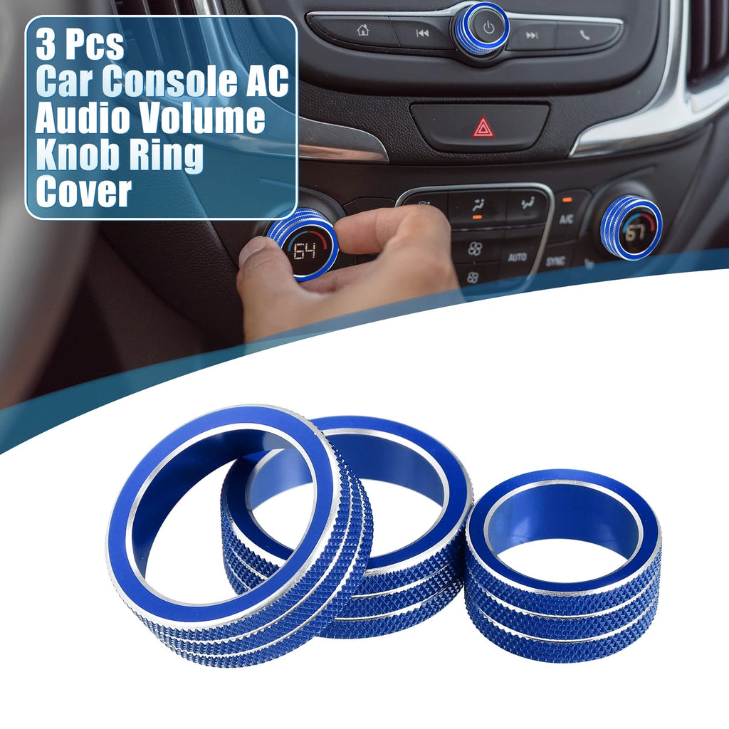AC Audio Volume Knob Ring Cover Set for Chevrolet Malibu (2017–2022)