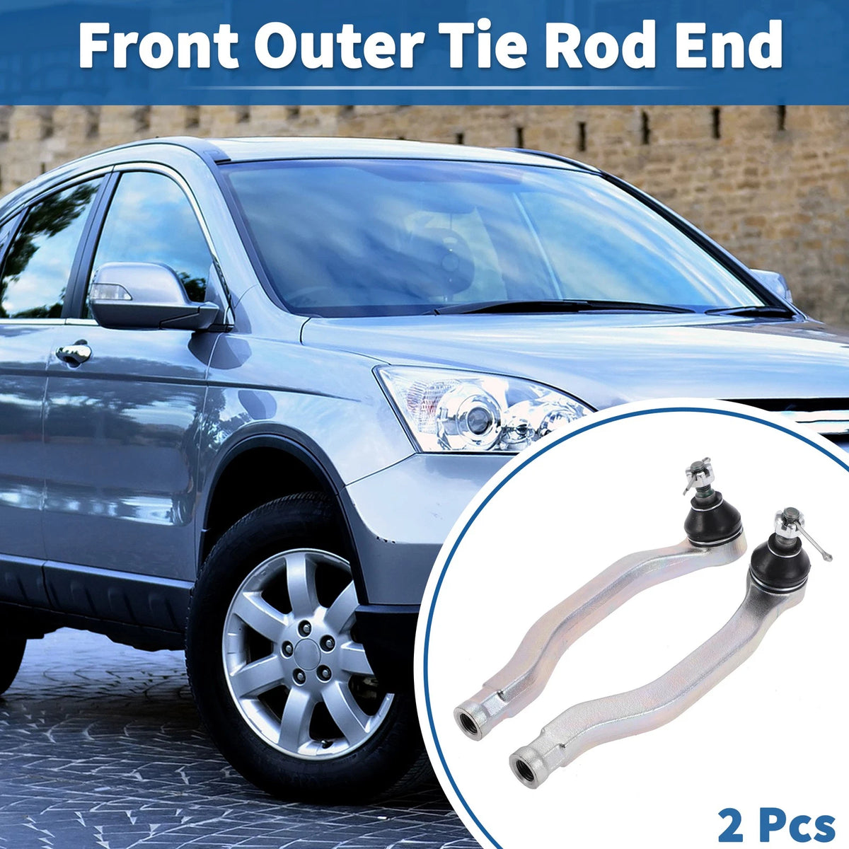 2X Front Outer Tie Rod Ends for Honda Accord (1990–1993) No. ES3153/ES3154