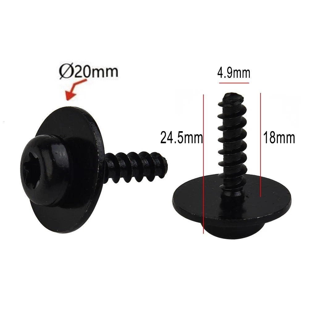 Set of 10 T30 Torx Engine Shield Screws for Ford Vehicles