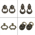 Set of 10 Antique Drop Ring Handles for Kitchen Cupboard Drawer Pulls