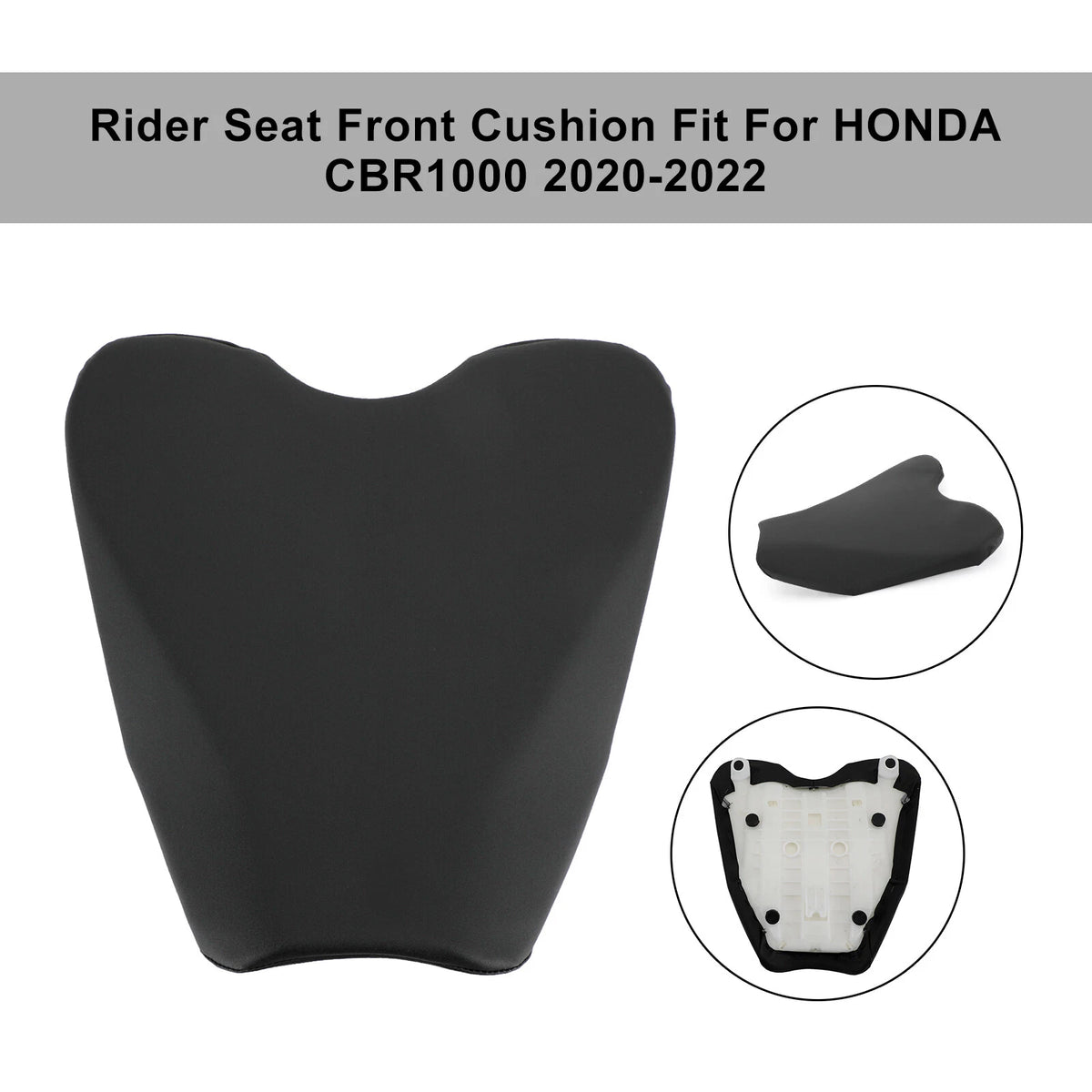 Front Rider Driver Cushion Seat Black for Honda CBR1000 (2020–2022) T3 T9