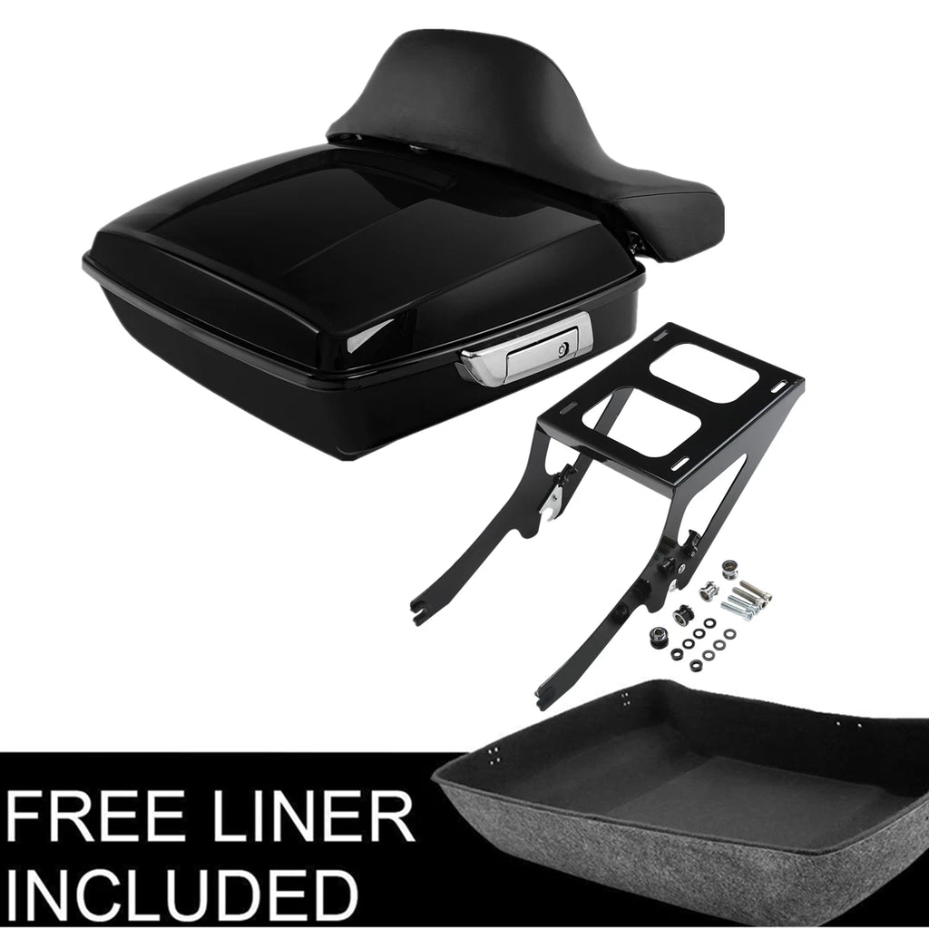 Trunk Pad Mount Rack for Harley Deluxe Heritage Classic (2018–2023) Black