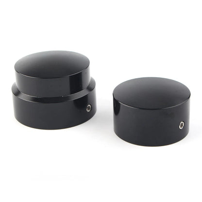 Set of 2 Rear Axle Nut Cover Caps Black for Harley XG (2015–Present), XL (2008–Present), Dyna