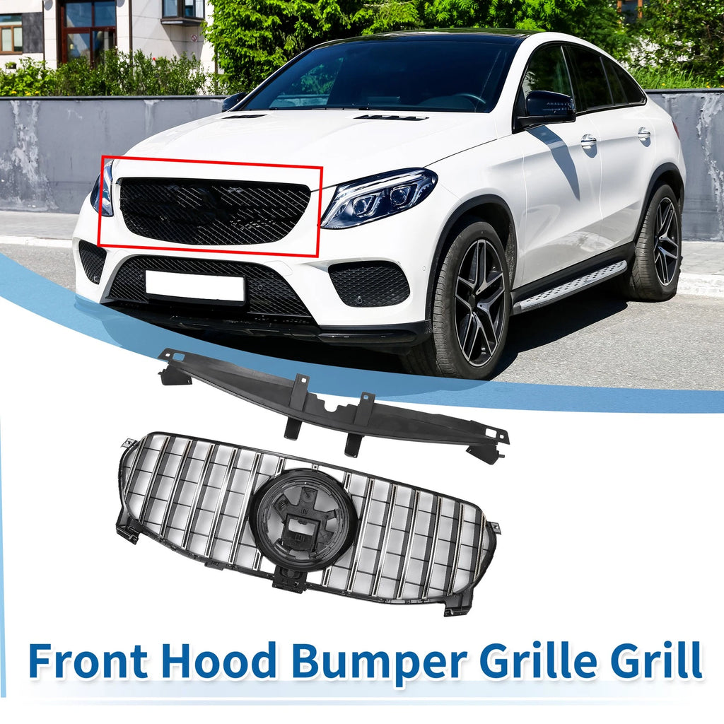 Front Upper Bumper Grille Grill Replacement for Mercedes-Benz GLE580 (2022–2022)