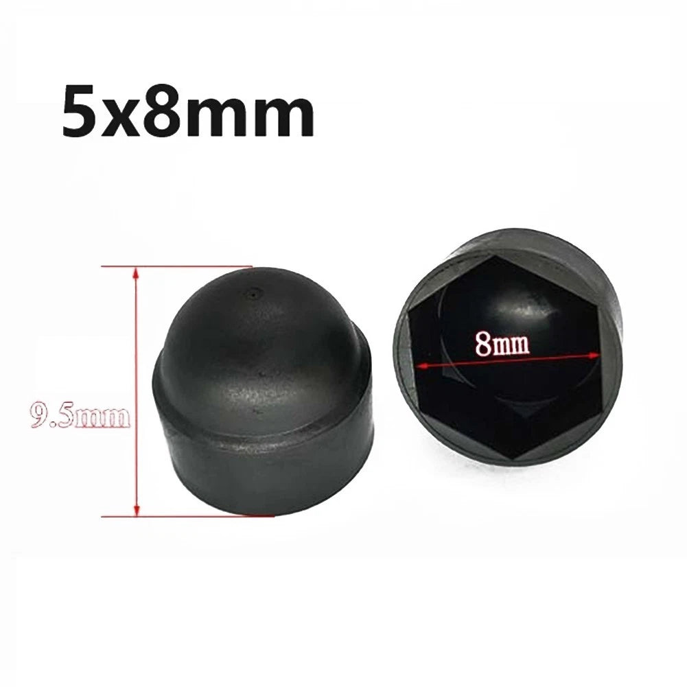 30pcs Nylon Domed Hex Nut Covers for Universal Applications
