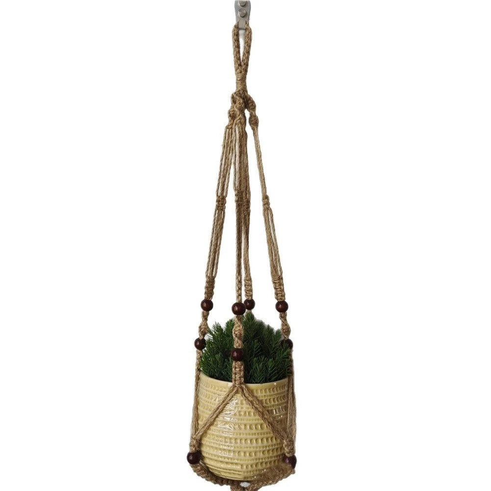 Set of 2 Macrame Plant Hangers for Balcony Patio Living Room