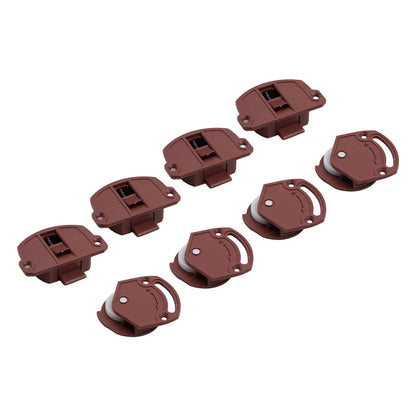 Sliding Door Wheel Kit for Wardrobe Closets (48 Pairs)