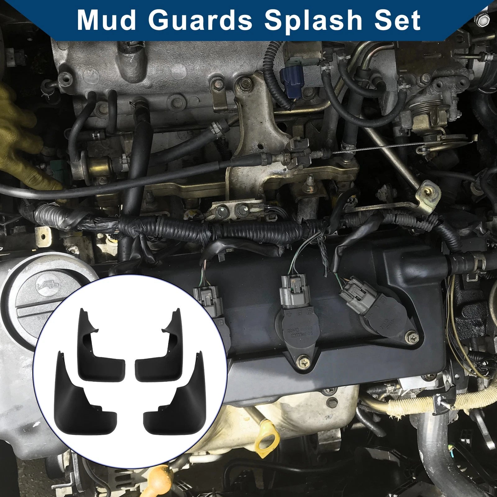 Mud Flaps Splash Guards 1 Set Mud Guards for BMW X5 e53 (2002–2007)